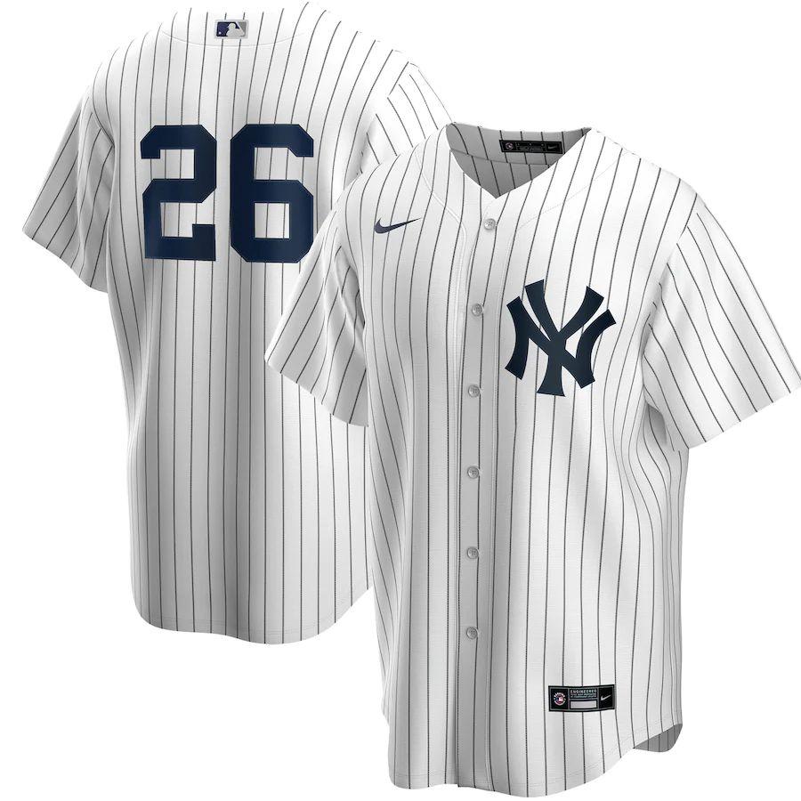 Youth DJ LeMahieu White&amp;Navy Home 2020 Player Team Jersey