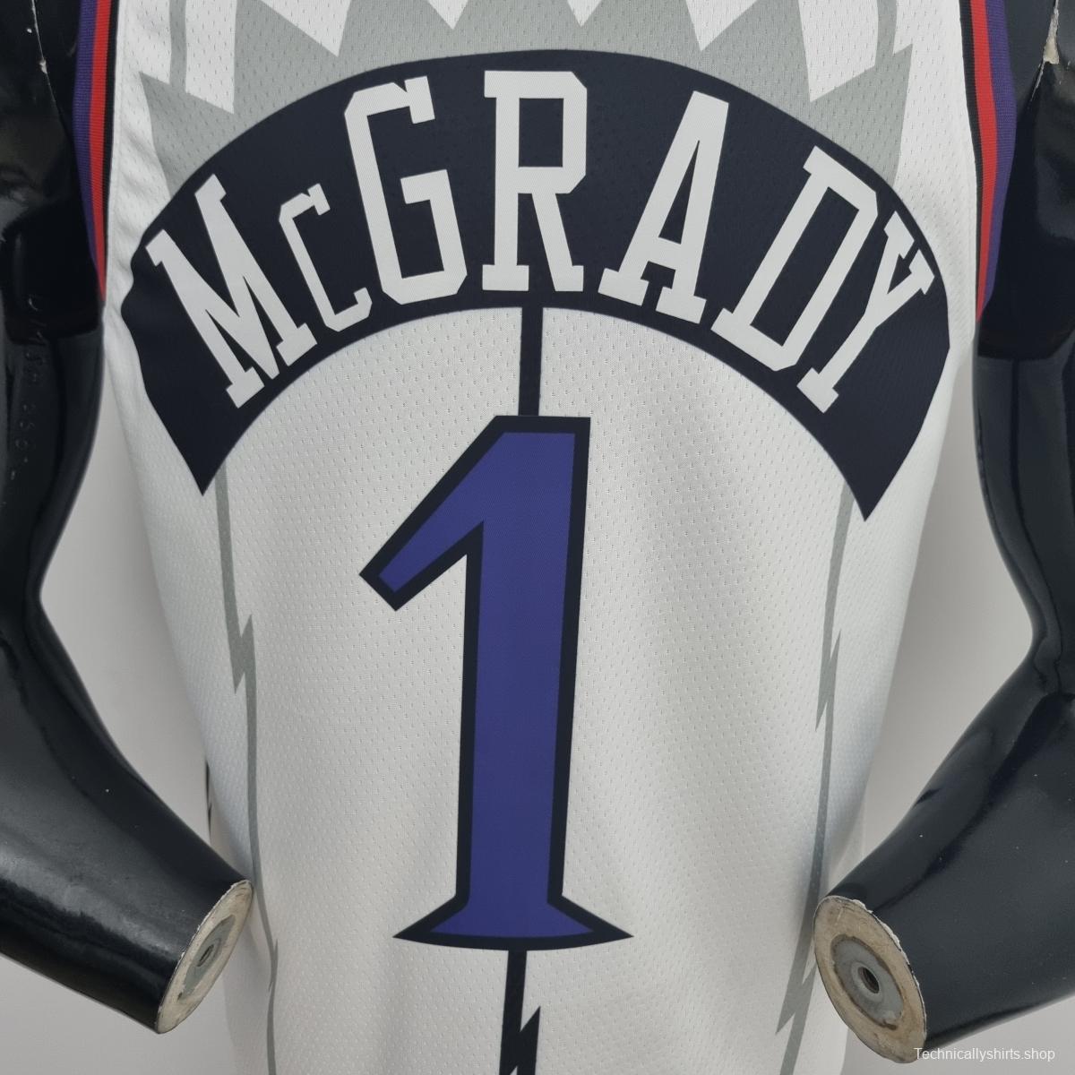 Toronto Raptors McGRADY#1 White NBA Jersey