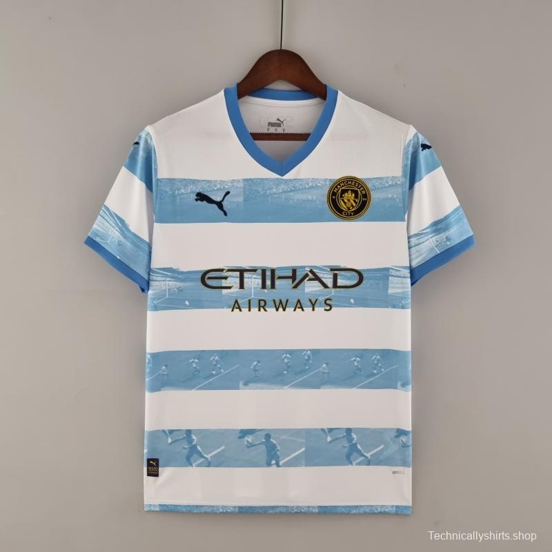 22/23 Manchester City Commemorative White Blue