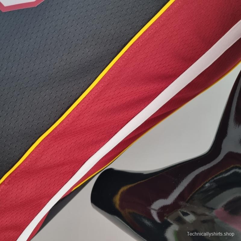 75th Anniversary Miami Heat JAMES #6 Black NBA Jersey