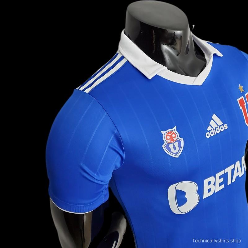 Player Version 22/23 Universidad De Chile Home  Soccer Jersey