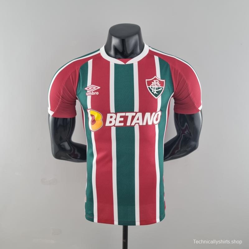 Player Version 22/23 Fluminense Home  Soccer Jersey