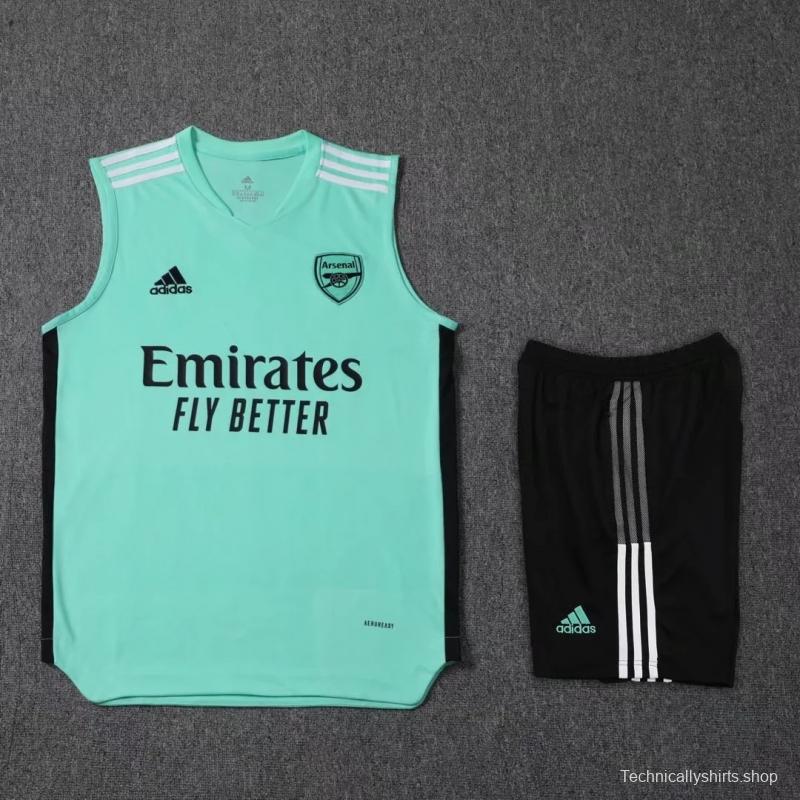 22/23 Arsenal Pre-match Training Jersey Green Vest