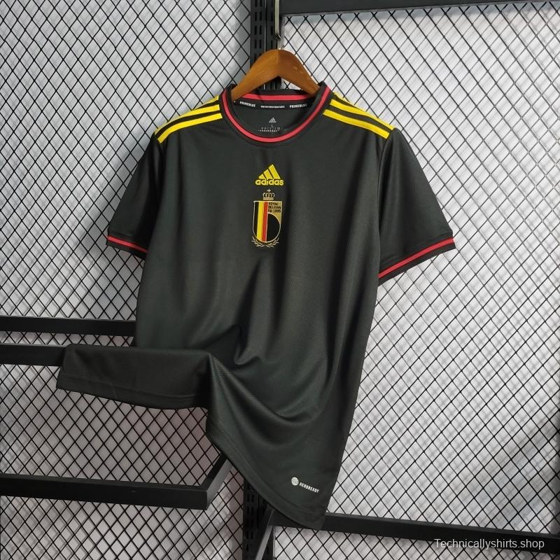 2022 Belgium Away Soccer Jersey