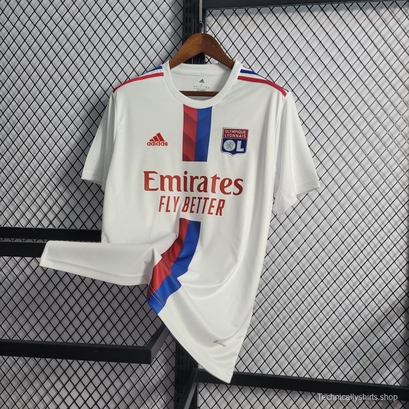 22/23 Olympique Lyonnais Home Soccer Jersey