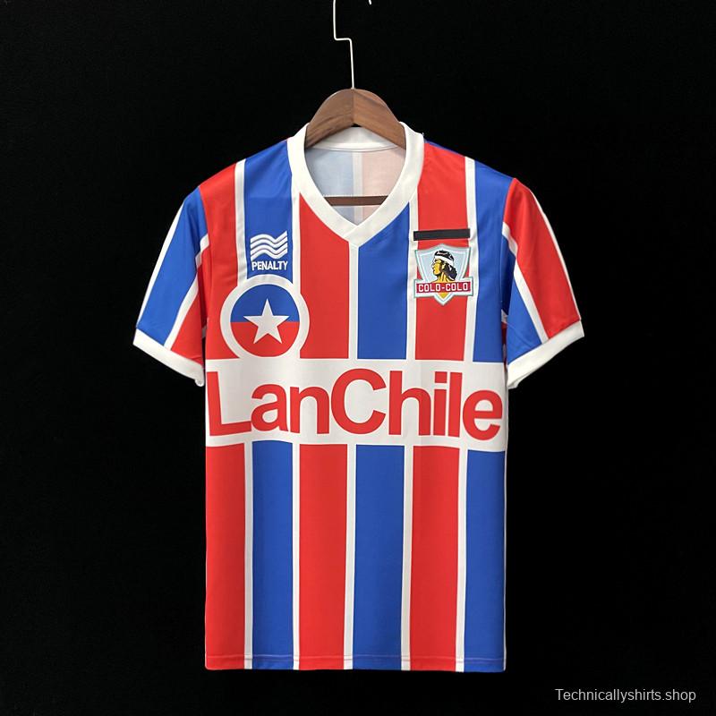 Retro 1986 Colo Colo home Soccer Jersey