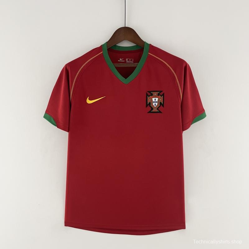 Retro Portugal 2006 Home Soccer Jersey