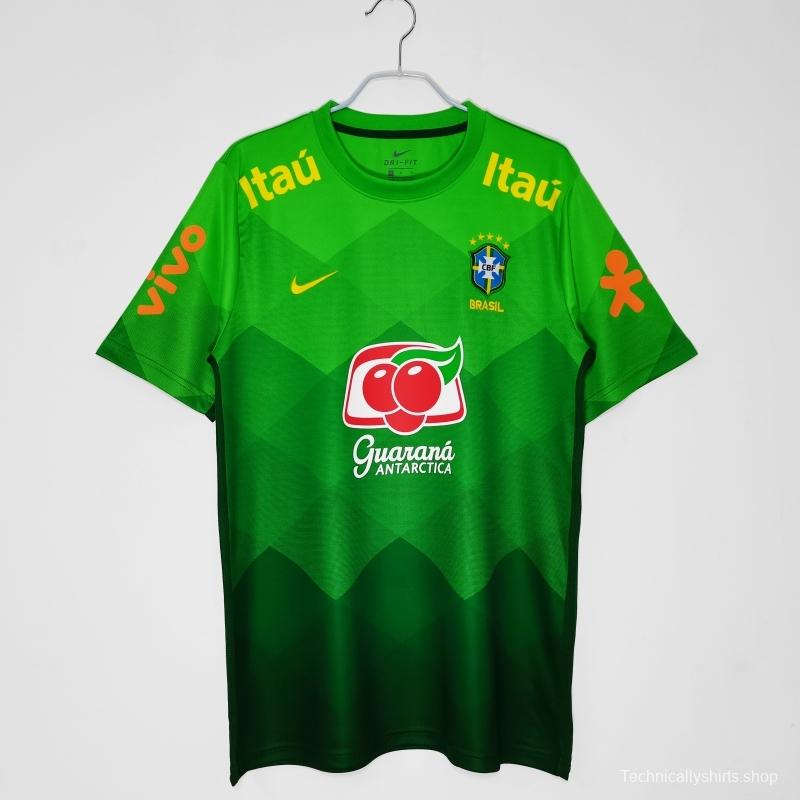 Retro 2020 Brazil Green Training Jersey