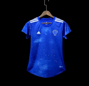 22/23 Cruzeiro Home Woman Soccer Jersey