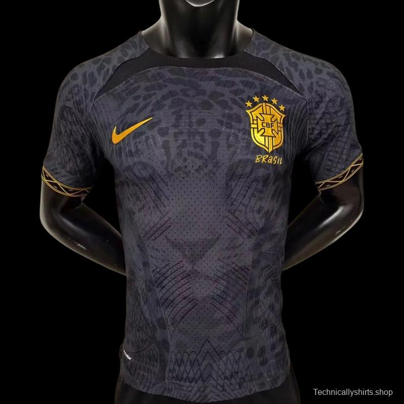 2022 Brazil Black Special Version Soccer Jersey