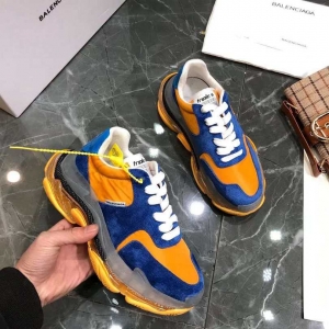 Men/Women Balenciaga Triple-S Sneaker Navy/Orange Item 6380340