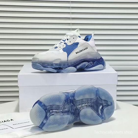 Men/Women Balenciaga Triple-S Sneaker Blue/White Item 6380340