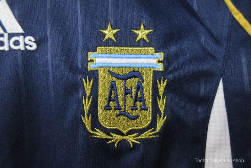 Retro 2006 Argentina Away Blue Jersey