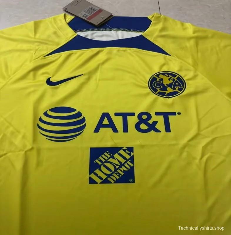 23/24 Club America Yellow Training Jersey