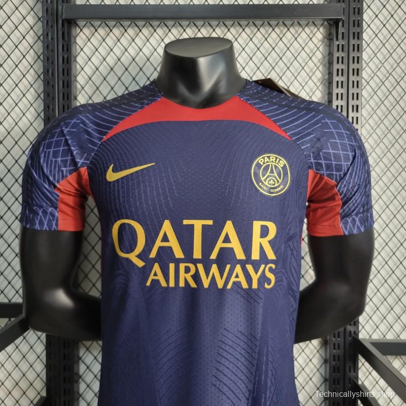 Player Version 23-24 PSG Training Navy Jersey