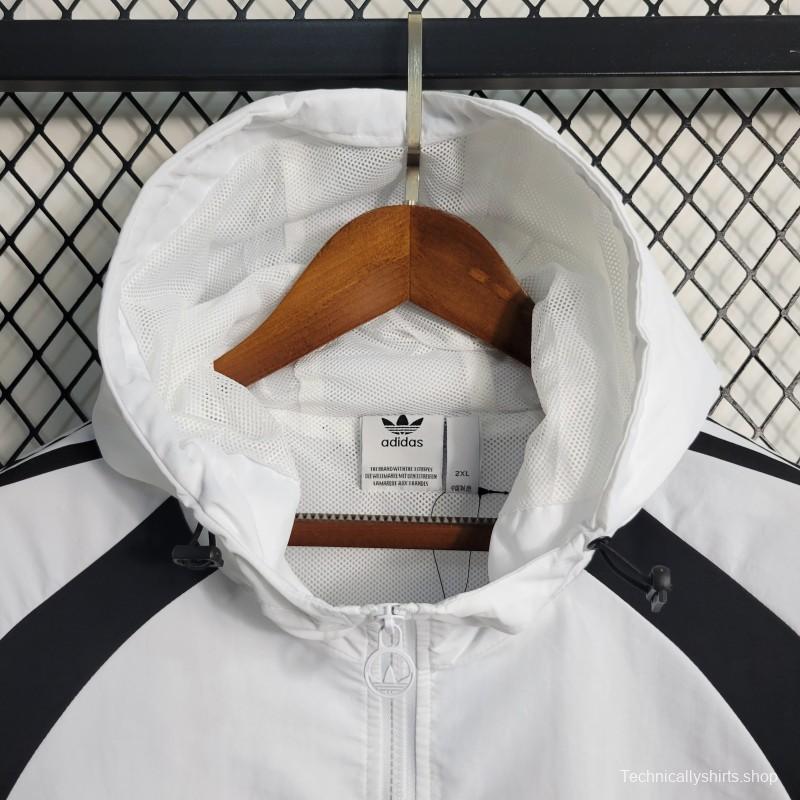 2023 Adidas Originals White Windbreaker