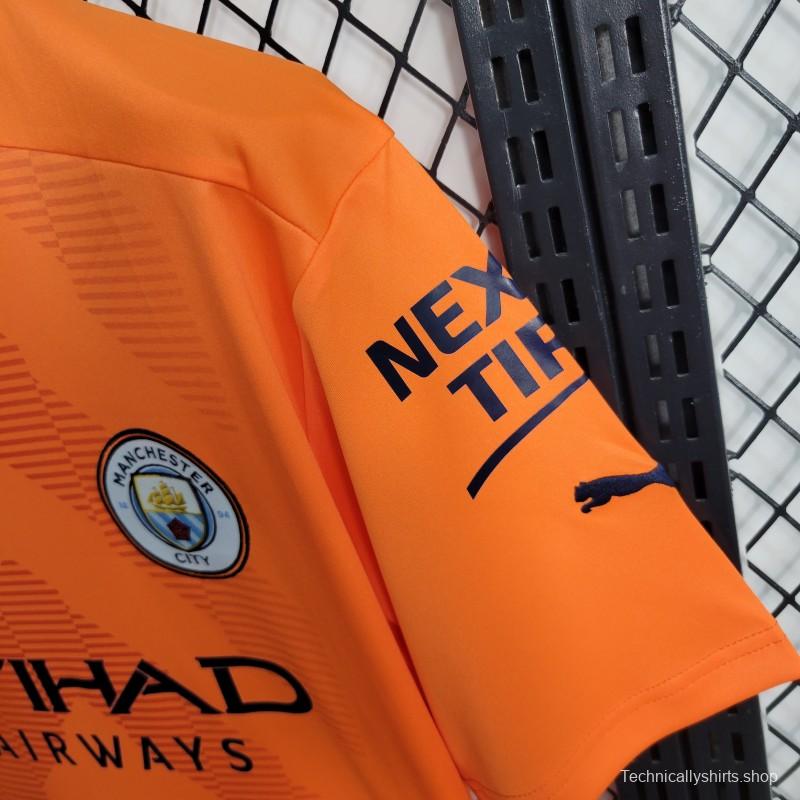 22-23 Manchester City Orange Goalkeeper Jersey