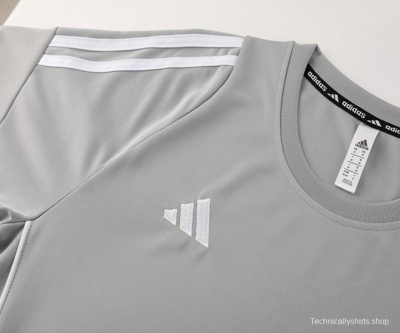 2024 Adidas Grey Short Sleeve Jersey+Shorts