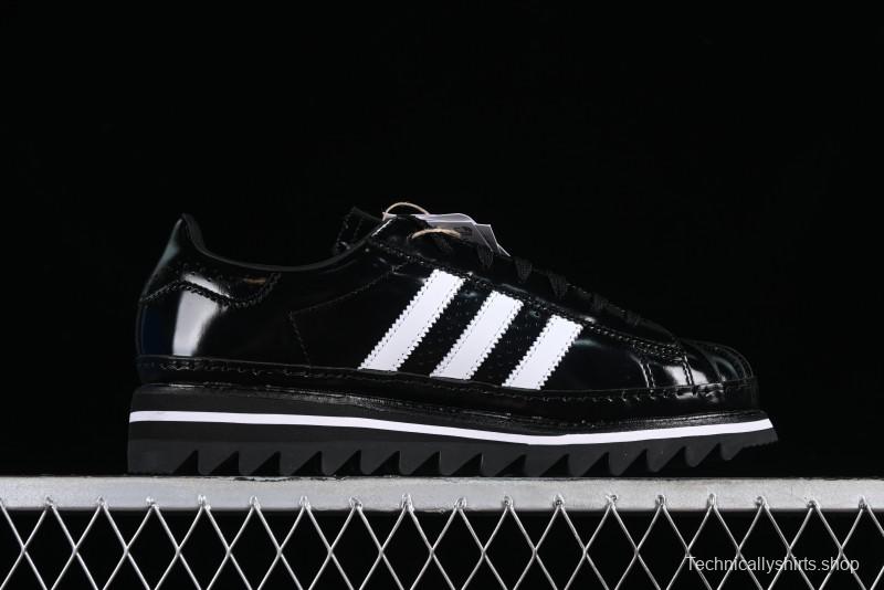 Adidas Superstar Clot IH5953 Preppy Style Shell Toe Sneakers with Perforated Leather - IH5953
