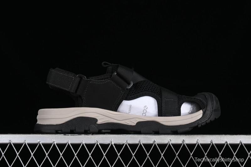 ECCO Offroad Series 2024 Summer Men's Casual Sandals with Soft Leather Upper and Mesh Panels - 63131501001