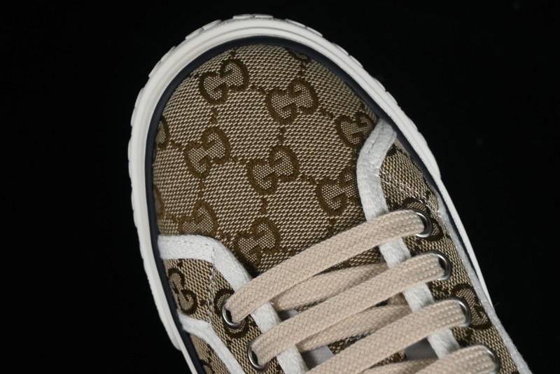 Gucci Tennis 1977 Print Sneaker Retro Casual Canvas Shoes - 02JPO9064