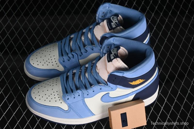 Air Jordan 1 High-Top "First in Flight" Obsidian 2.0  Basketball Shoes