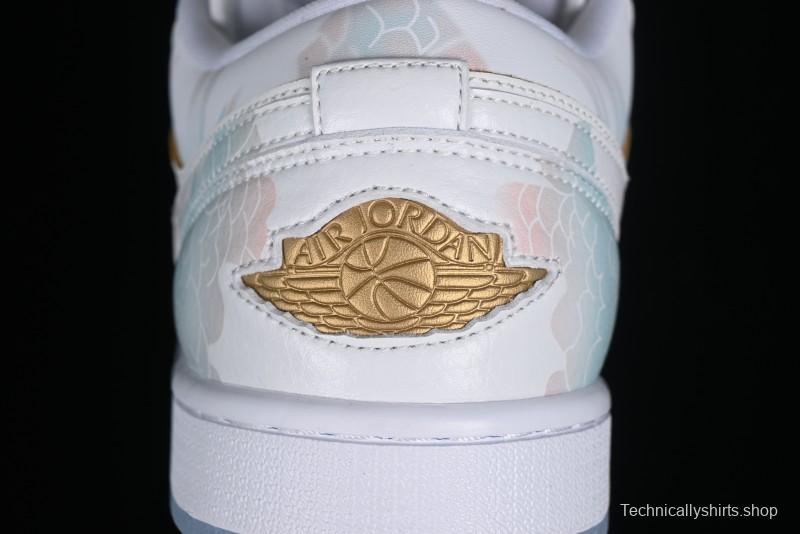 Nike Air Jordan 1 Low AJ1 Chinese New Year Limited Edition New Chinese Style Custom Steam Puppet - Third Prince Ao Bing Low Top Casual Sneakers FN8901-164