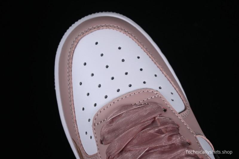 Nike Air Force 1 '07 Low Casual Sneakers in Dusty Rose with Hand-Painted Details - CV8699-578