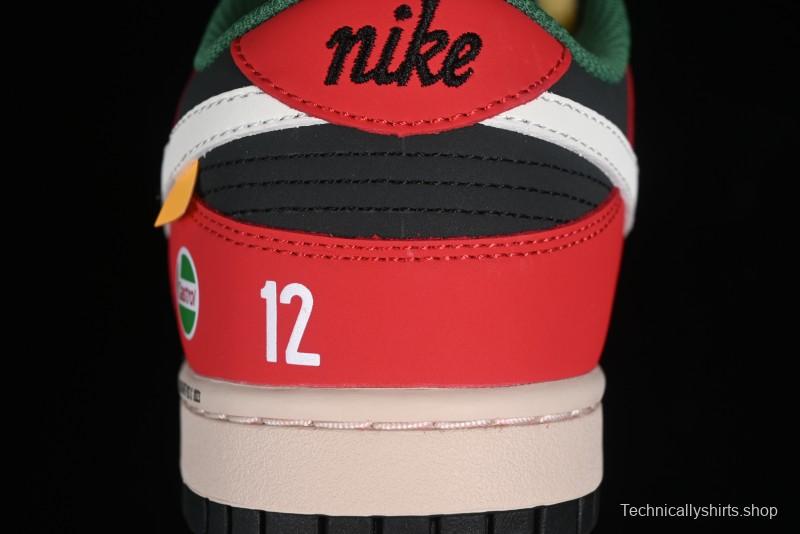 Nike SB Dunk Low Casual Skateboarding Shoes Racing Red/Green - MU0232-361