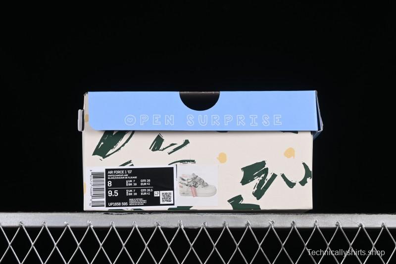 Nike Supreme x Air Force 1'07 Low "Box Logo" Camouflage Print Casual Sneakers - UP1658-595