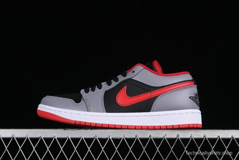 Nike Air Jordan 1 Low AJ1 Cement Grey Low-Top Casual Sneakers - 553558-060