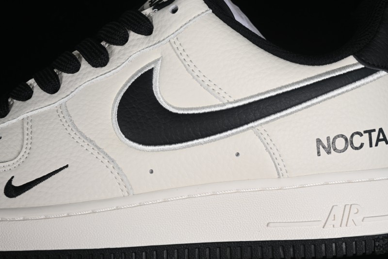Nike Nocta x Nike Air Force 1 '07 Low Casual Sneakers with 3M Reflective Details and Full-Length Air Cushion - NO0224-023
