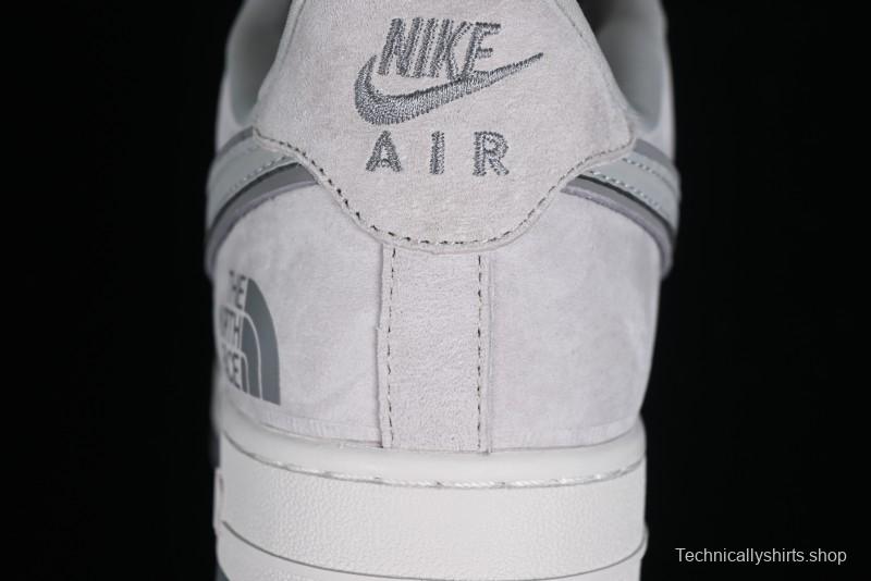 Nike Air Force 1 '07 Low The North Face CDG Collaboration - Light Grey Pigskin Low-Top Casual Sneakers - HD1968-016