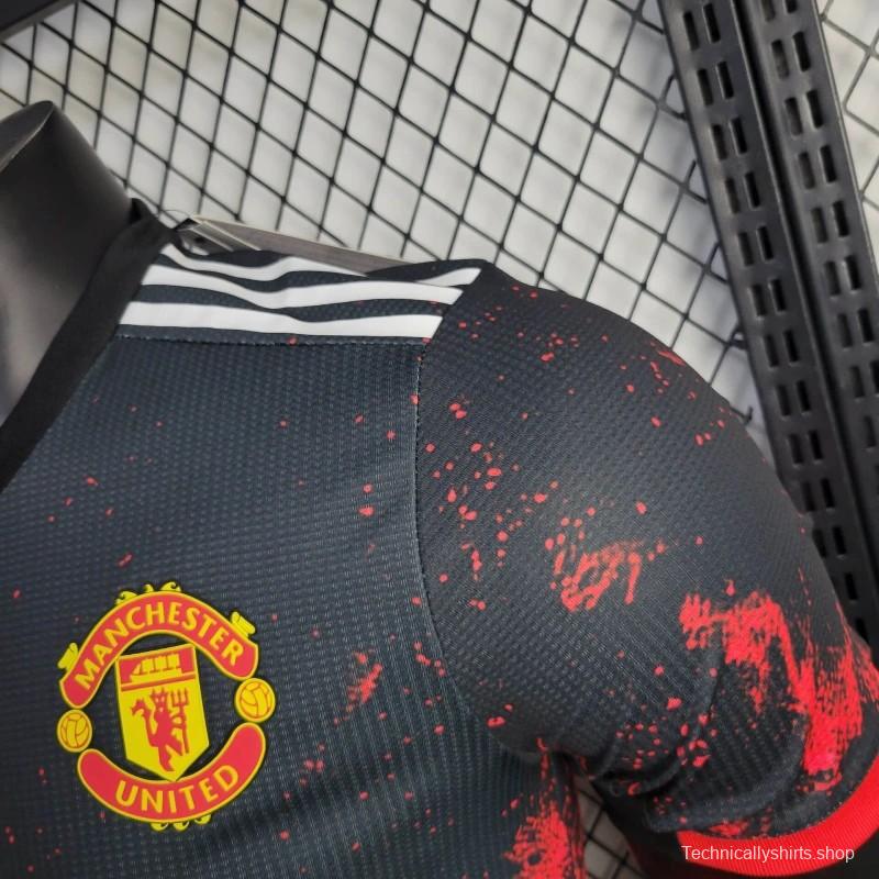 Player Version 24/25  Manchester United Black/Red Special Jersey