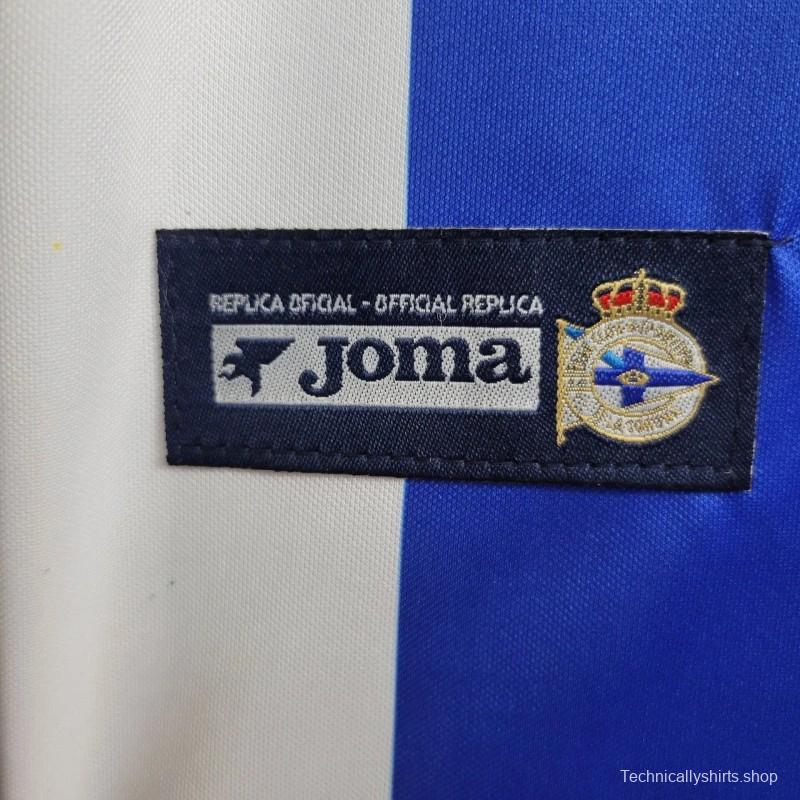 Retro 03/04 Retro Deportivo La Coruna Home Jersey