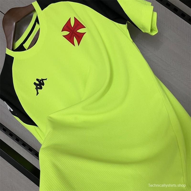 24/25 Vasco Da Gama Training Jersey Fluorescent Green Jersey