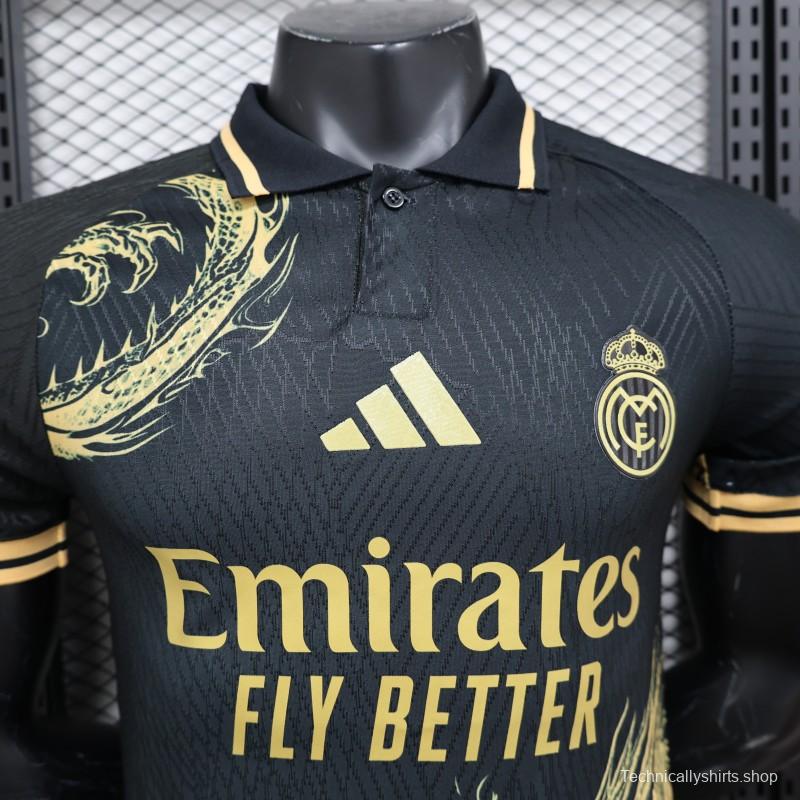 Player Version 24/25 Real Madrid Black/Golden Specail Jersey