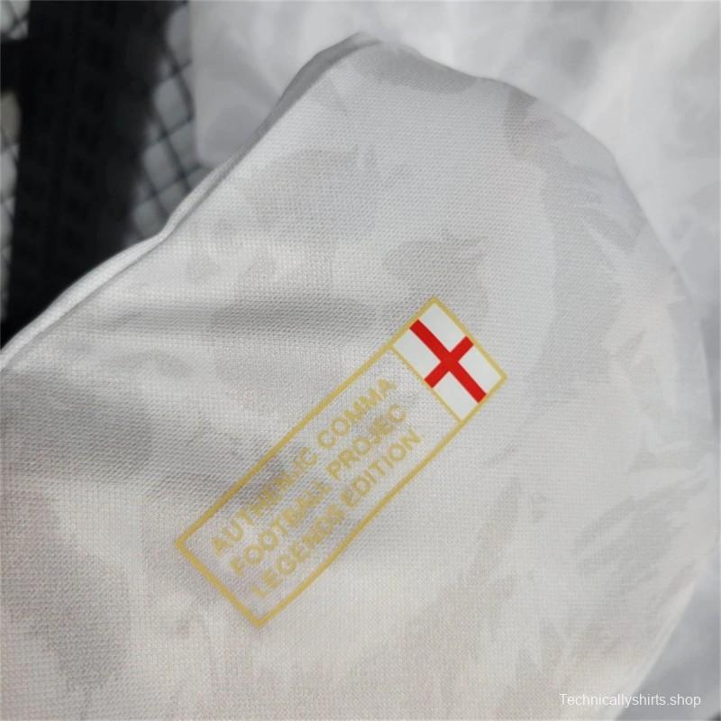 2024 England Comma White Footbal Jersey