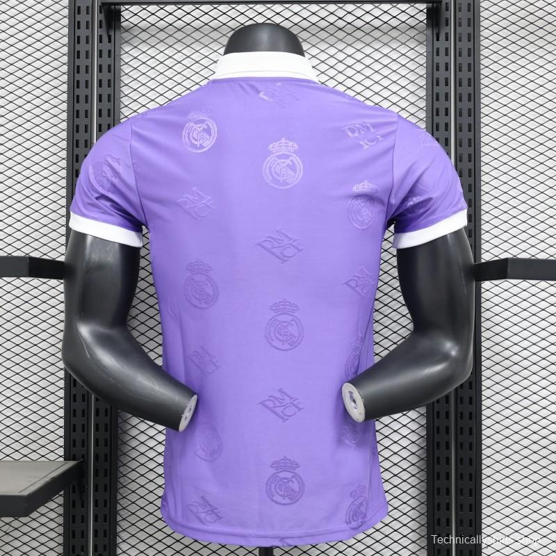 Player Version 24/25 Real Madrid Purple Pre-Match Jersey