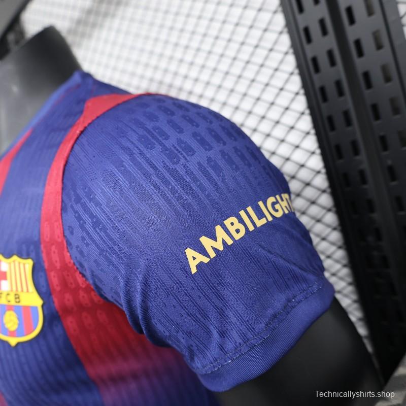 Player Version 25/26 Barcelona Home Leaked Jersey