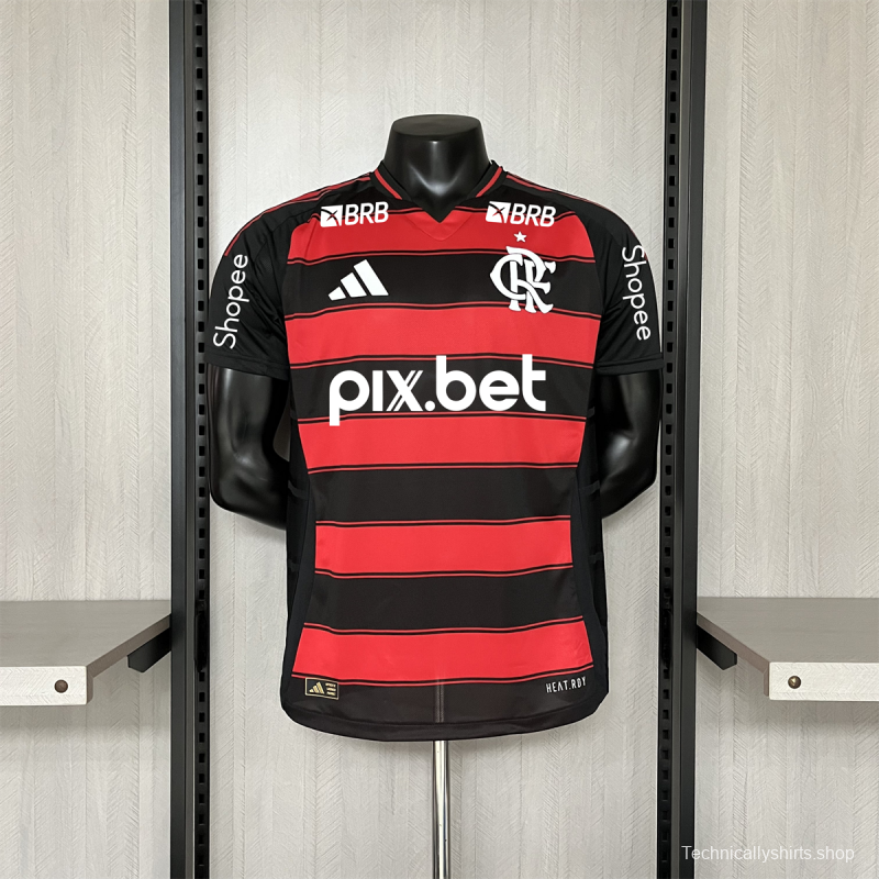 25/26 Player Version Flamengo Home All Sponsor S-XXXXL Jersey