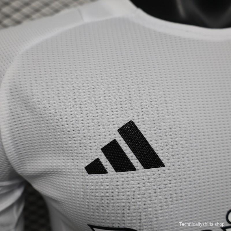 Player Version 25/26 Arsenal White with Emirates Sponsor Jersey