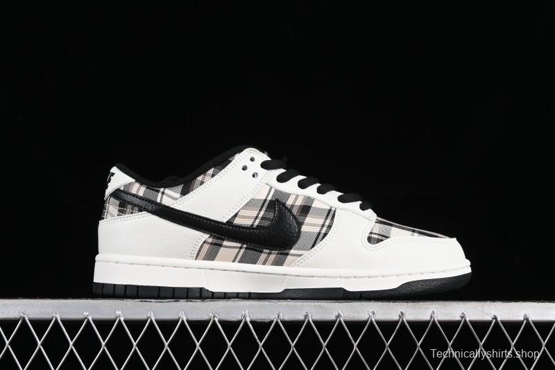 Nike SB Dunk Low Supreme Plaid Colorway Low-Top Casual Skateboarding Shoes - SU1098-061