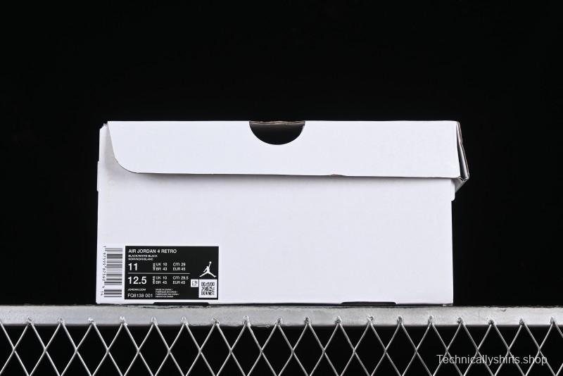 Nike Air Jordan 4 Retro White Thunder Basketball Shoes - FQ8138-001