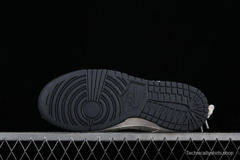 Nike SB Dunk Low LV Collaboration Strap Monogram Beige Black Hook Anniversary High-End Custom Low-Top Casual Skate Shoes - SJ2068-260