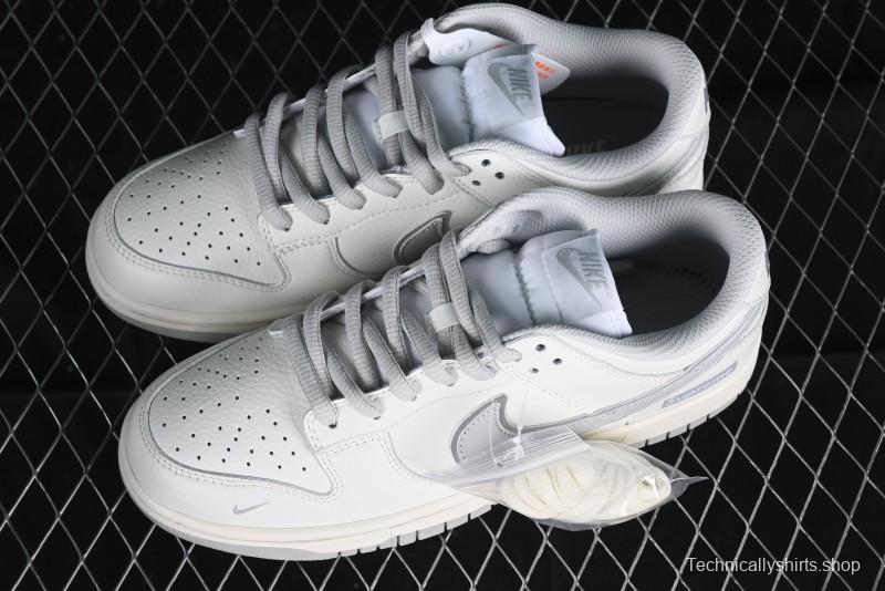 Nike Supreme x Nike SB Dunk Low Casual Skate Shoes in Beige Grey - RM2308-233