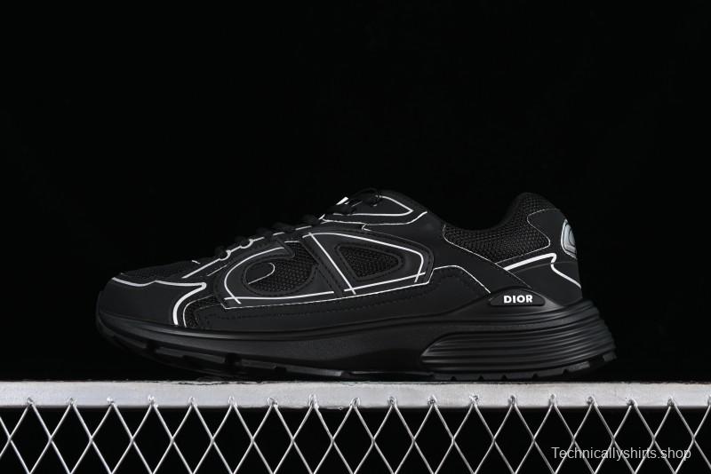 Dior B30 Sneakers with Reflective CD30 Logo and Lightweight Rubber Sole - CD30