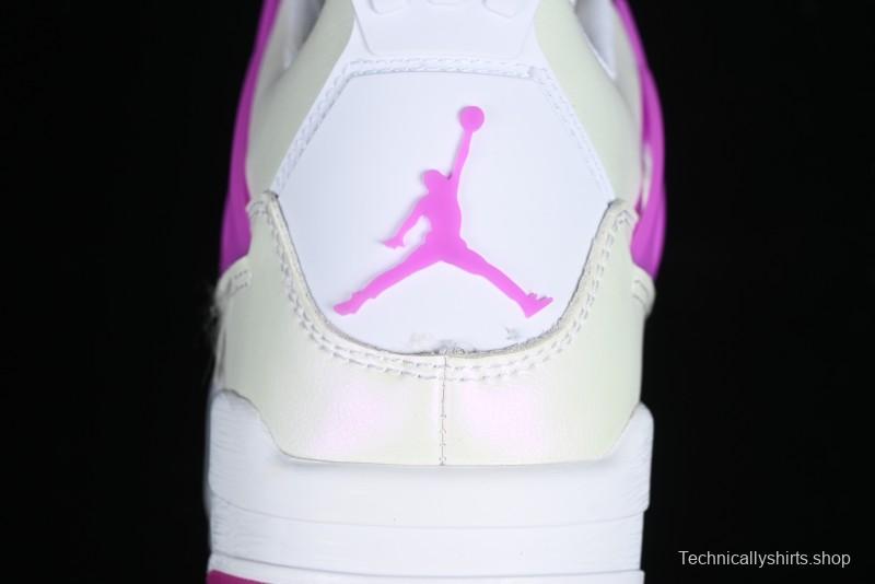 Nike Air Jordan 4 Retro Sneakers with Hyper Violet Accents - FQ1314-151
