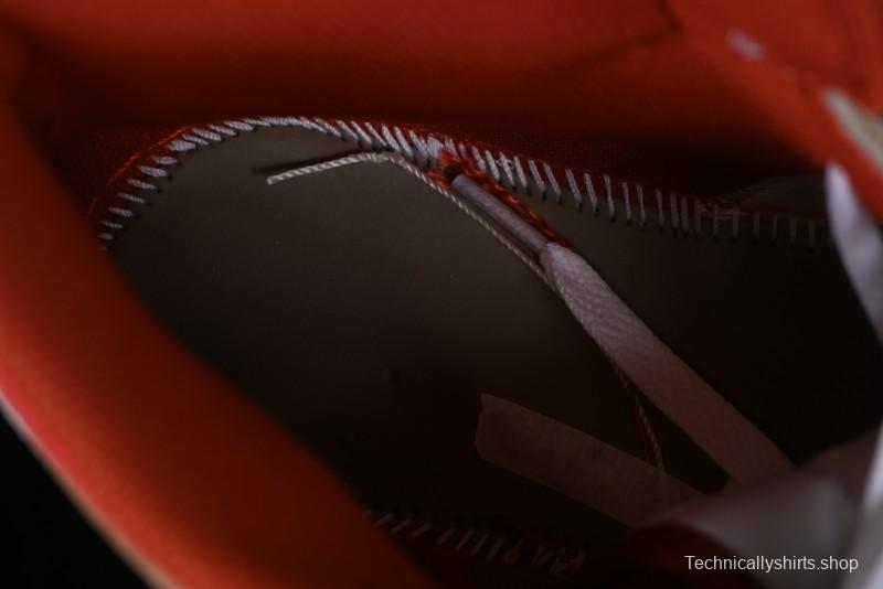 Nike Air Jordan 1 Mid Basketball Shoes in White/Orange/Red - FJ3458-160