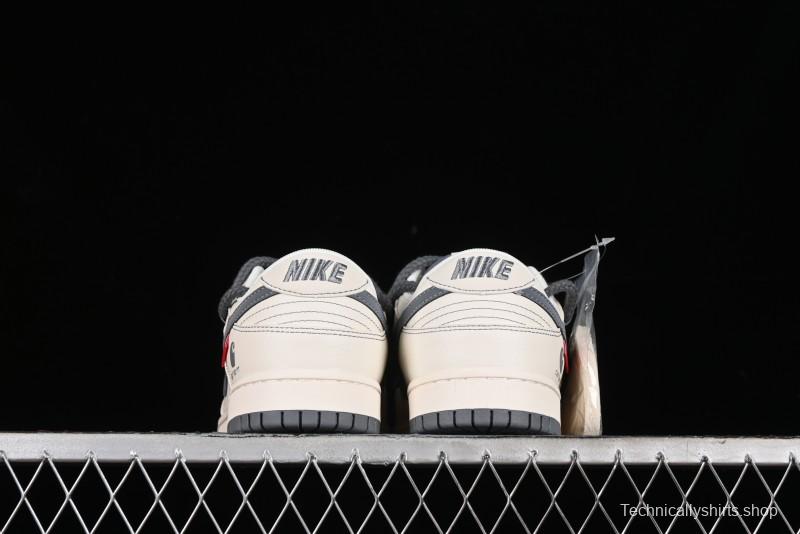 Nike SB Dunk Low Carhartt Collaboration - Strap Grey Hook Anniversary High-End Custom Low-Top Casual Skate Shoes - SJ2068-266